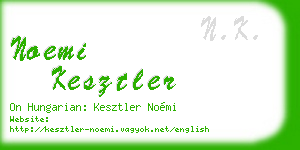 noemi kesztler business card